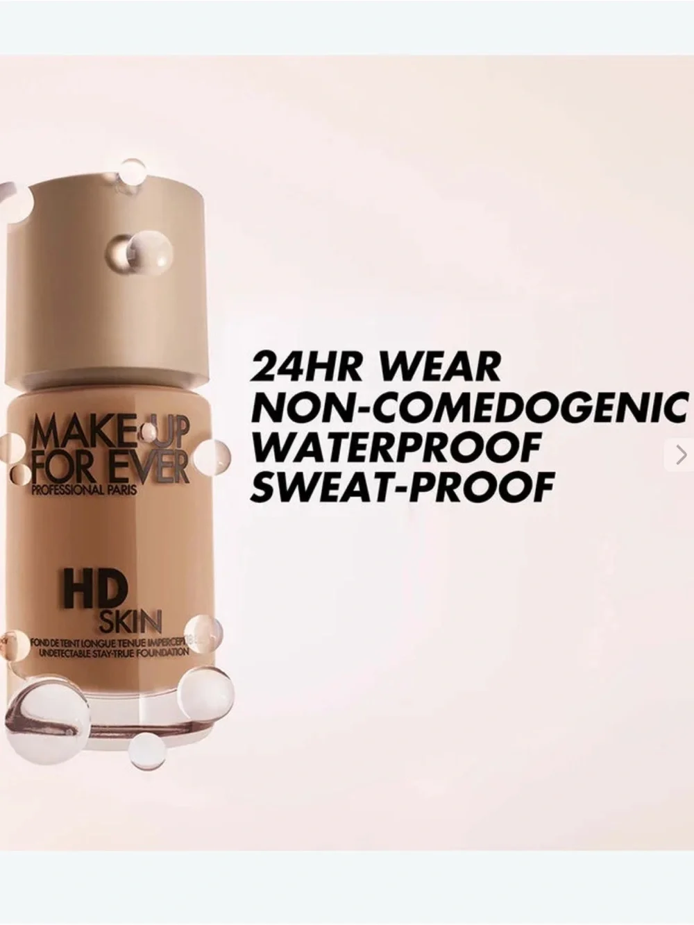 ✨MAKE UP FOREVER HD SKIN  UNDETECTABLE STAY TRUE FOUNDATION✨